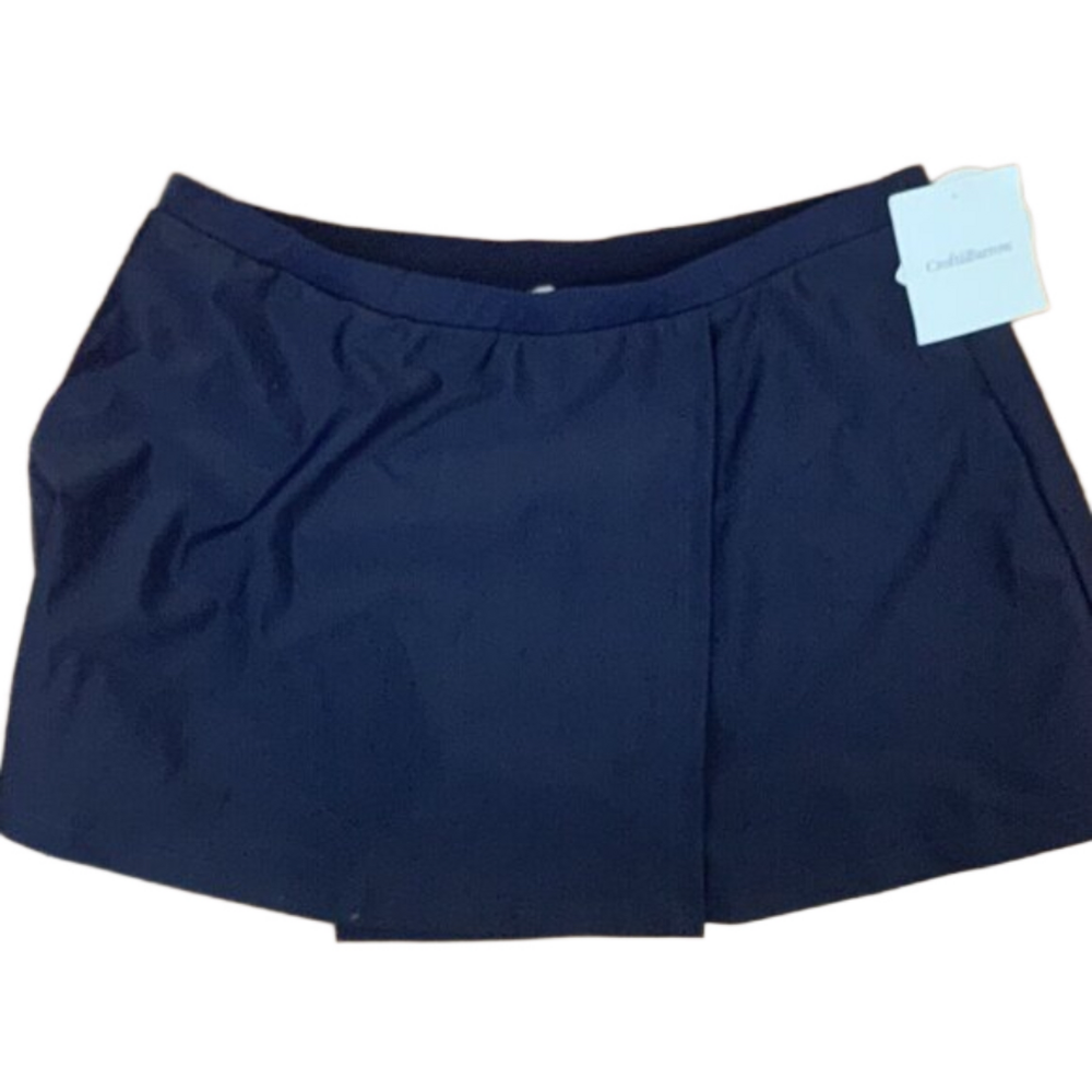 Skort SZ 10 Dark Blue wrap with brief panty Hip Minimizer • Croft & Barrow